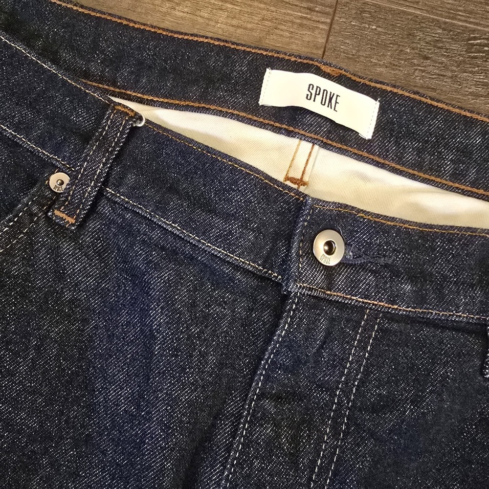 Spoke Denim 12oz Original Build C Jeans‎ 40x27.5 Dark Wash Wide Leg